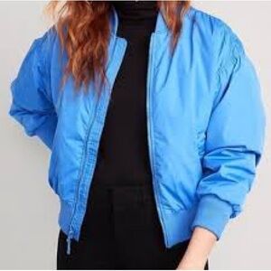 Vibrant Blue Bomber Jacket